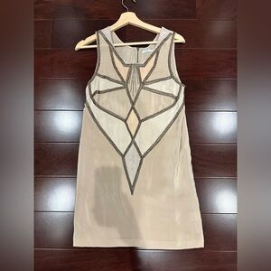 Kimchi Blue Cream Sheath Mini Dress  Sleeveless, size XS